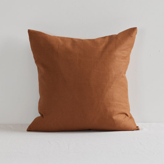 Coussin en lin Jasper - Argile - 50 x 50