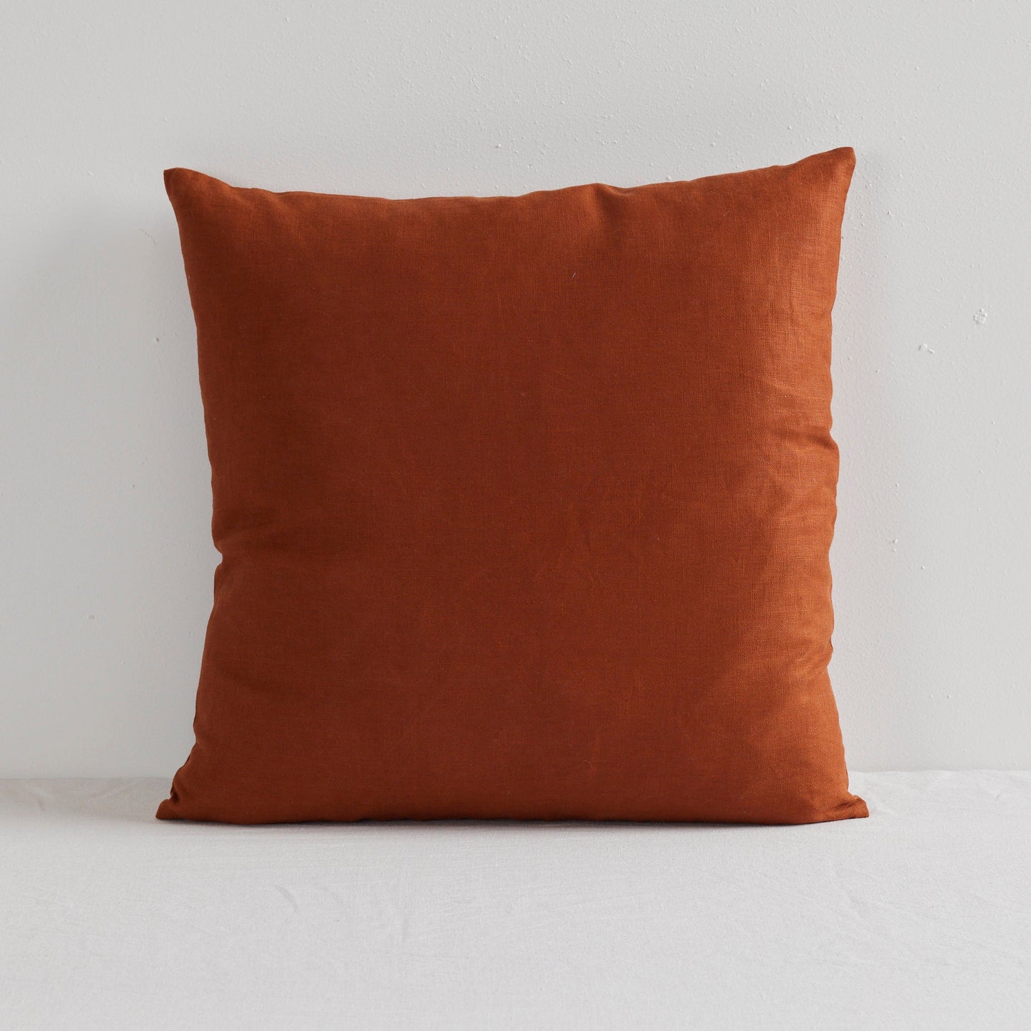 Coussin en lin Jasper - Rouille - 50 x 50