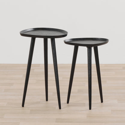 Tables d'appoint Temper Nest - Noires - Lot de 2