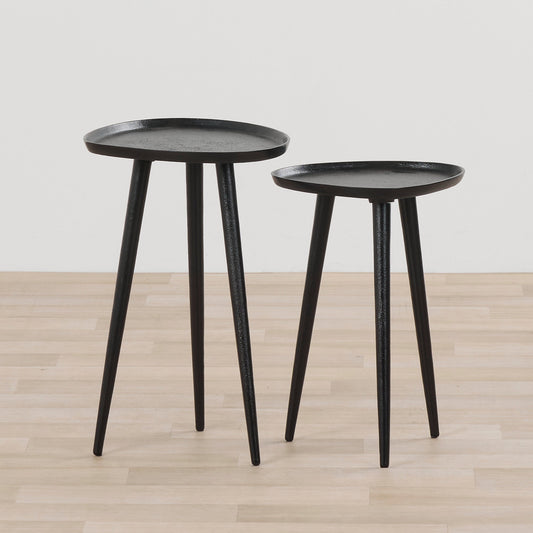 Tables d'appoint Temper Nest - Noires - Lot de 2