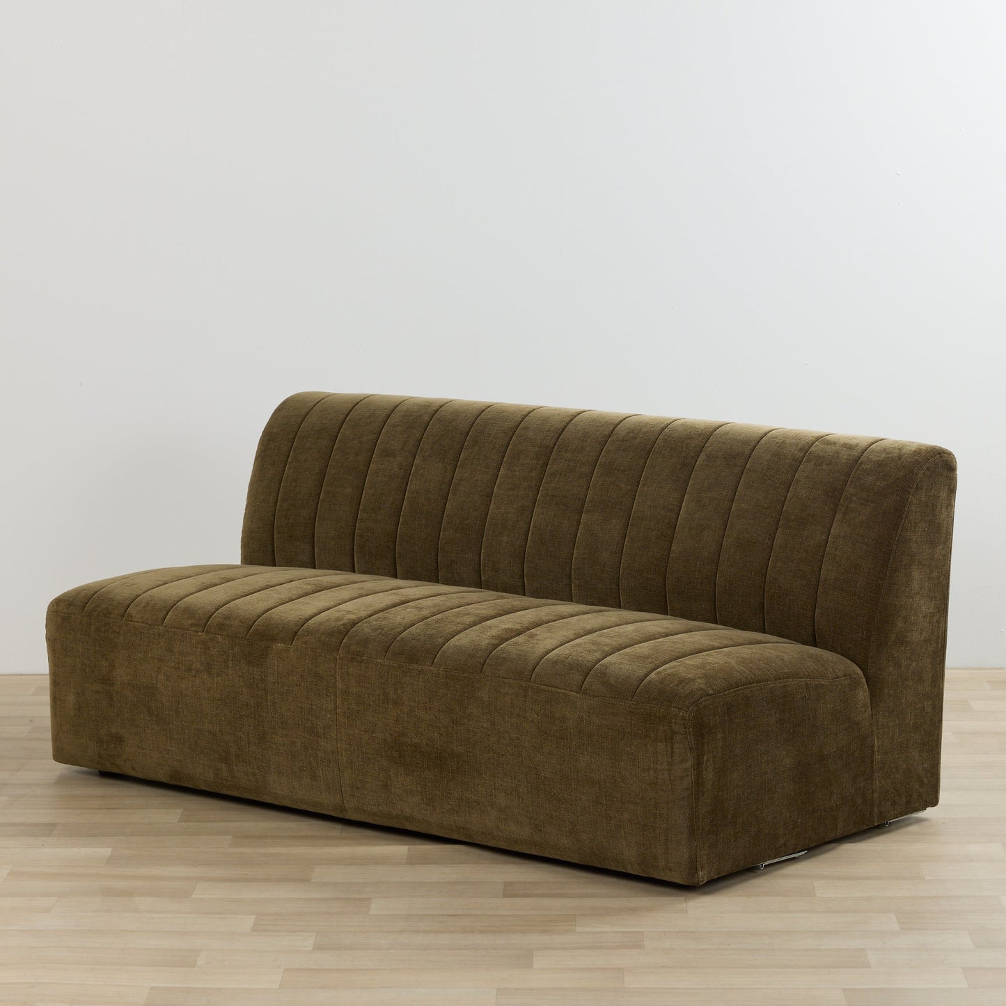 Canapé modulable Acadia 3 places sans accoudoirs - Kaki