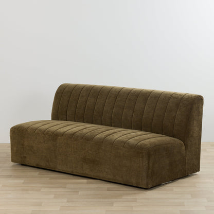 Canapé modulable Acadia 3 places sans accoudoirs - Kaki