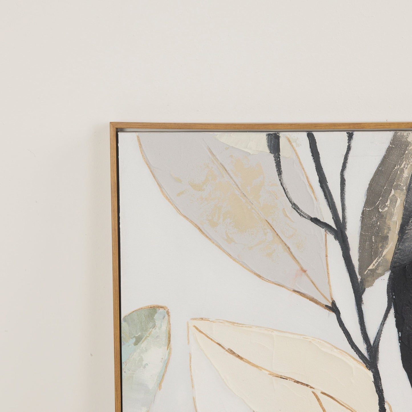 Œuvre d'art de feuilles transparentes