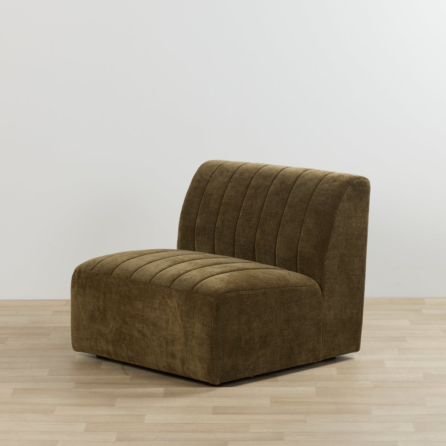 Canapé-lit modulaire Acadia 1,5 place sans accoudoirs - Kaki