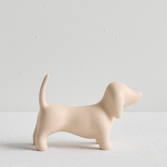 Objet Chien Heureux - Rose pâle