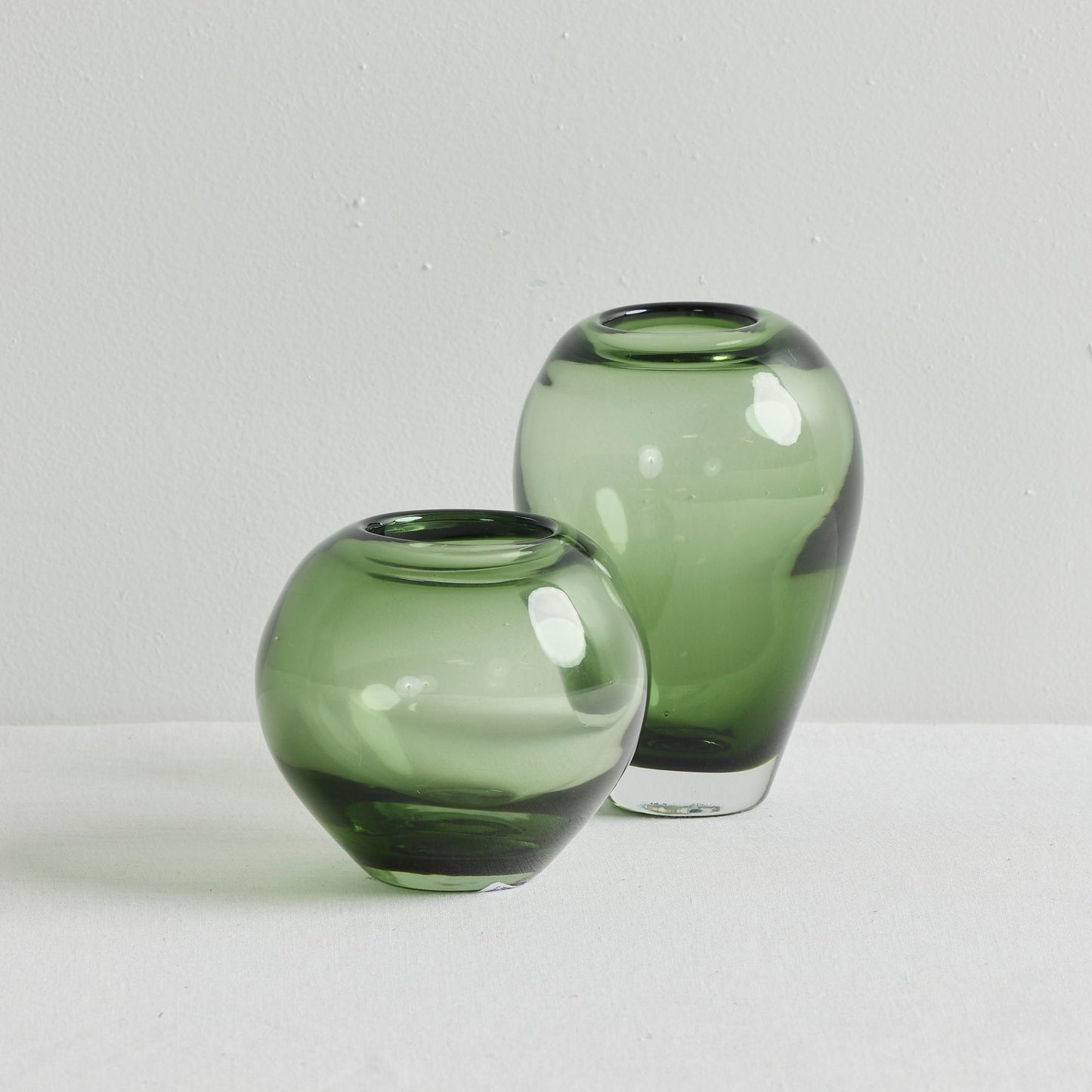 Vase en verre Jiro - Gris/Vert