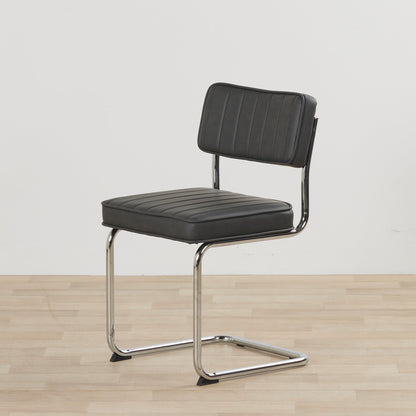 Chaise de salle à manger Barnaby - Gris anthracite PU