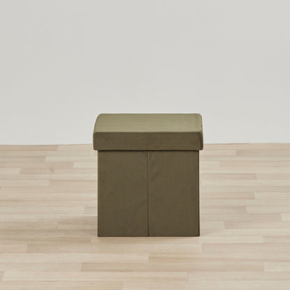 Pouf pliable - Petit - Vert olive