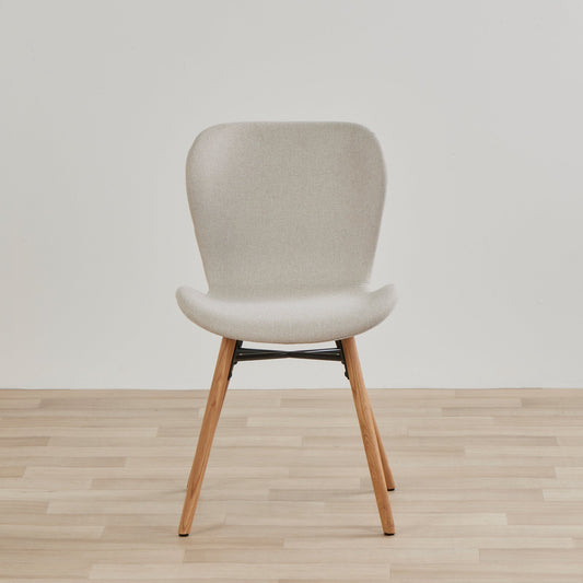 Chaise de salle à manger Sala - Chêne/Crème