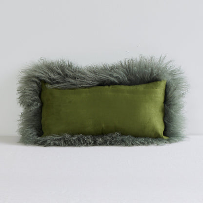 Coussin Lambie - Olive - 25x50cm