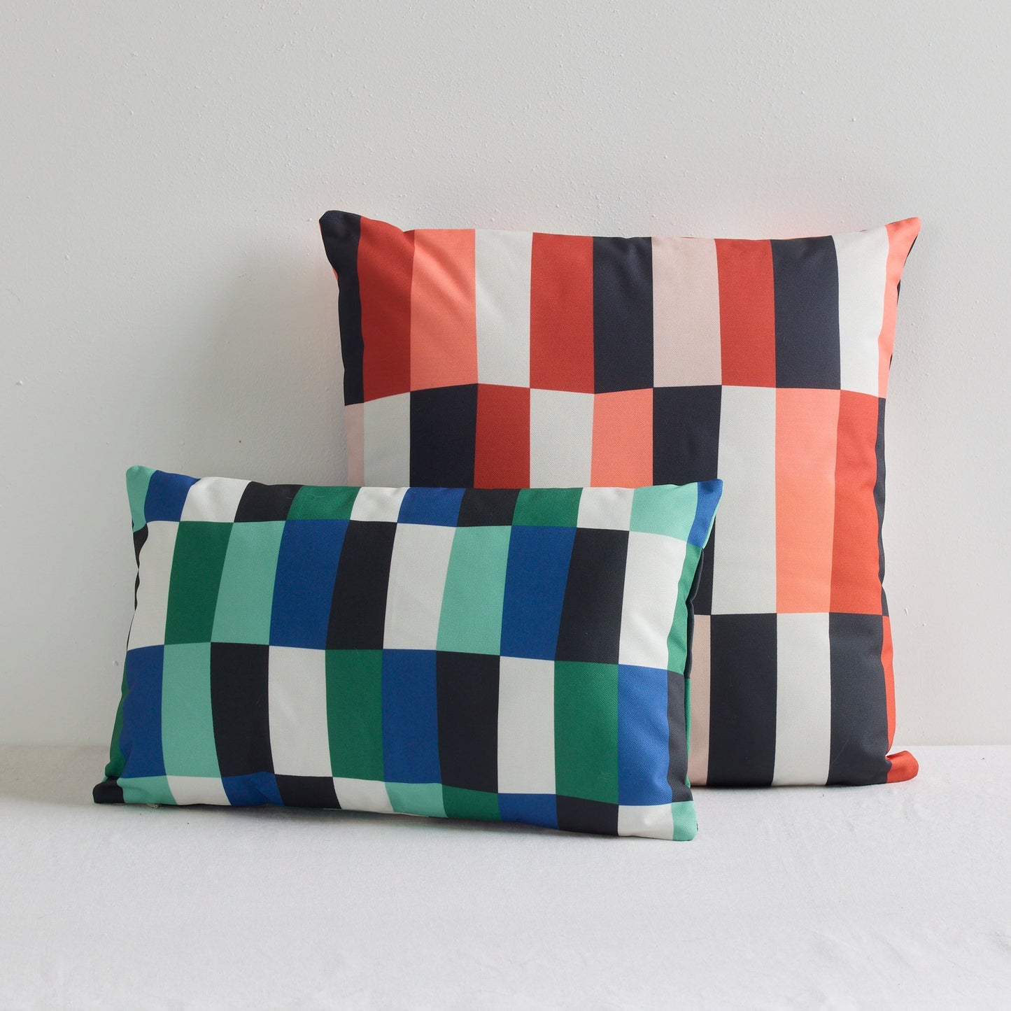 Coussin d'extérieur Stratus - Bleu/Vert - 30 x 50 cm