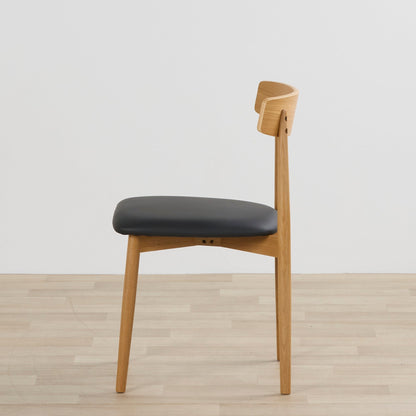 Chaise de salle à manger Henry - Chêne/PU