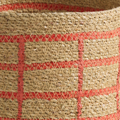 Panier treillis - Tangelo/Naturel - Moyen