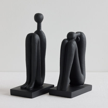 Serre-livres Rest Awhile - Noir - 2 pièces