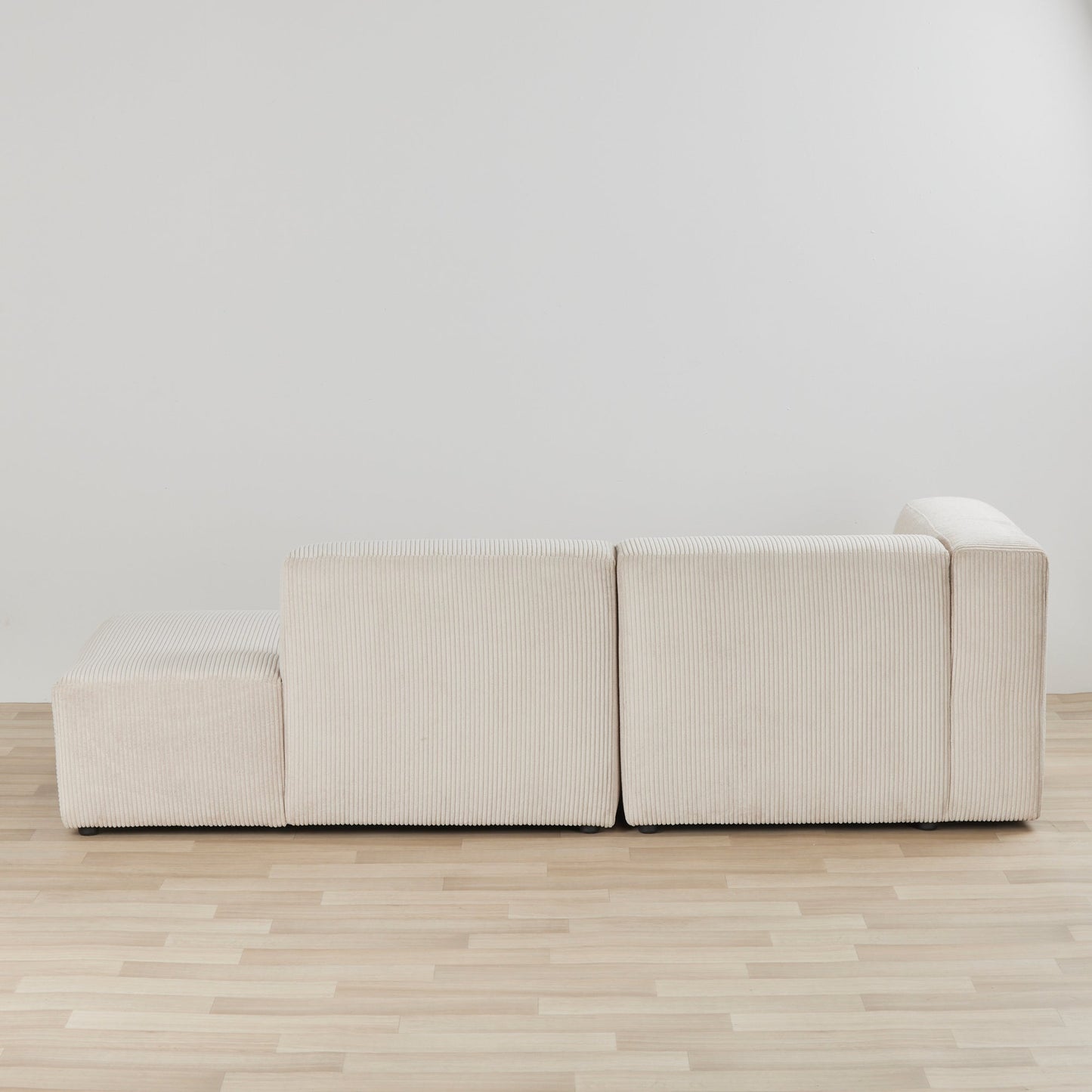 Méridienne gauche Finnian 2 places - Blanc cassé