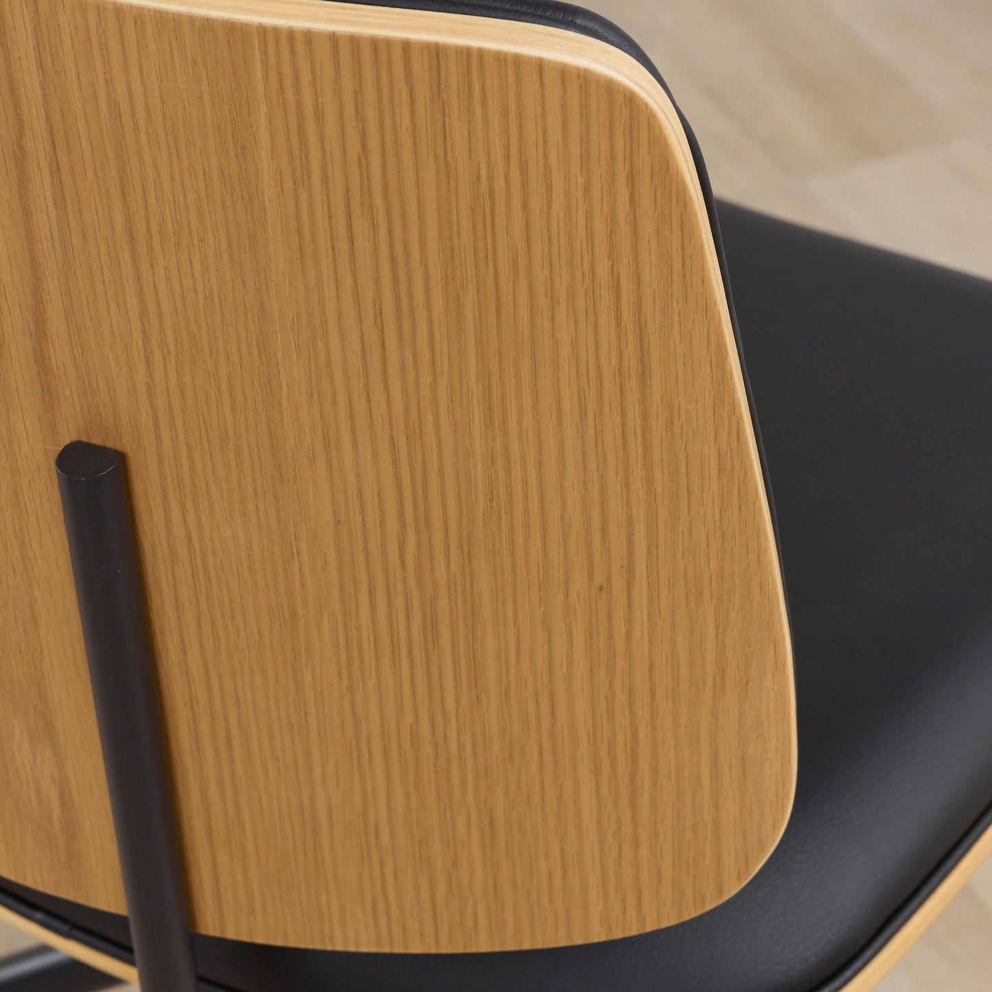 Chaise de salle à manger pivotante Hinton - Noir/Noir