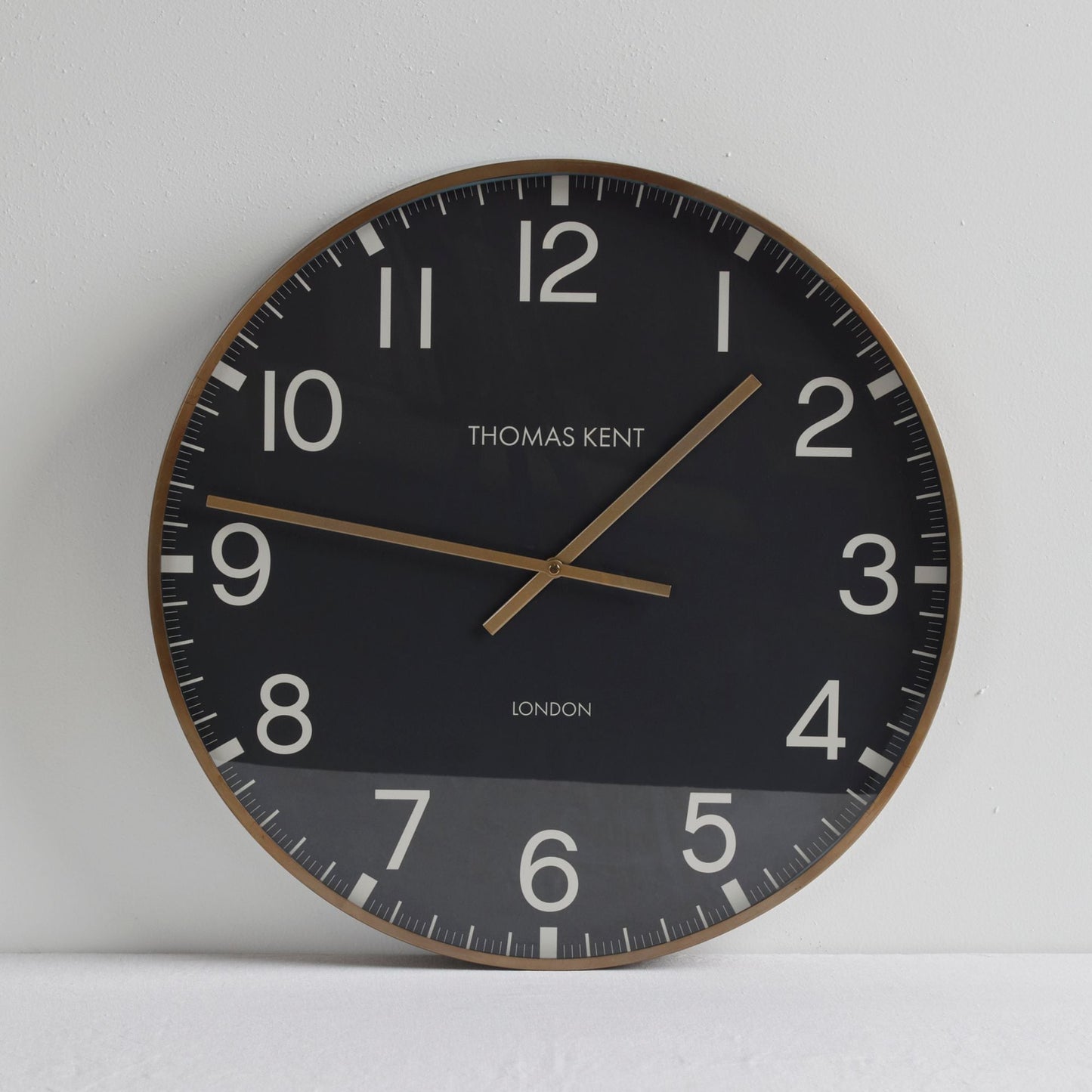 Horloge murale Crofter - Noir/Laiton
