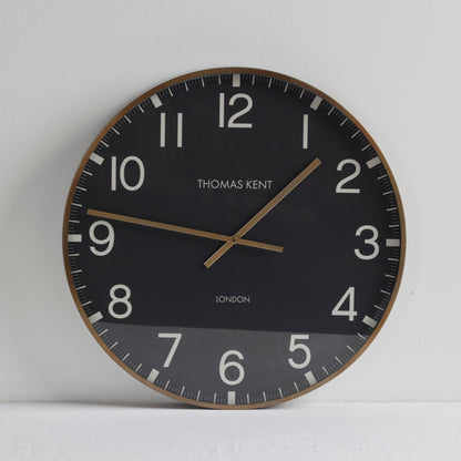Horloge murale Crofter - Noir/Laiton