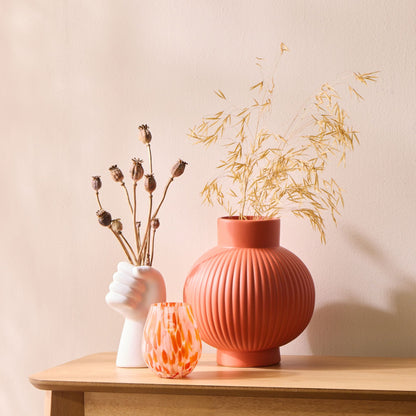 Vase côtelé Tessa - Tangelo