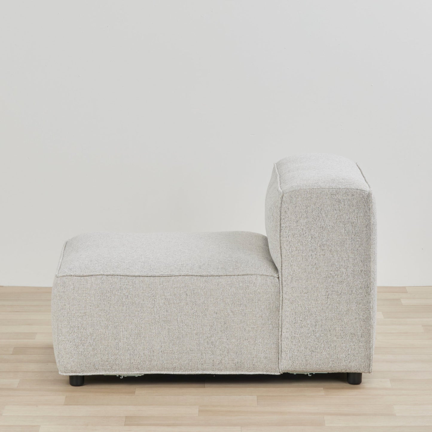 Fauteuil modulaire Abbot sans accoudoirs, 1 place - Naturel