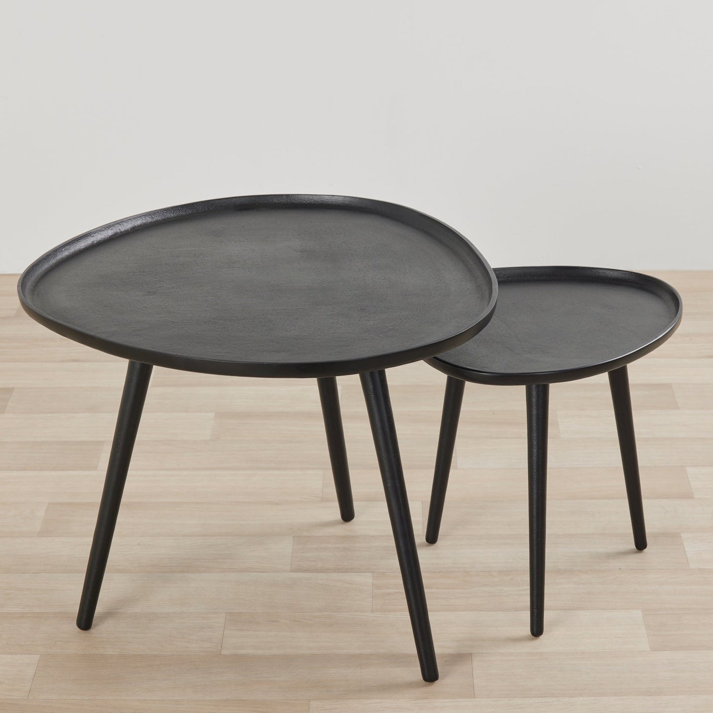 Tables basses gigognes Temper - Noir - Lot de 2