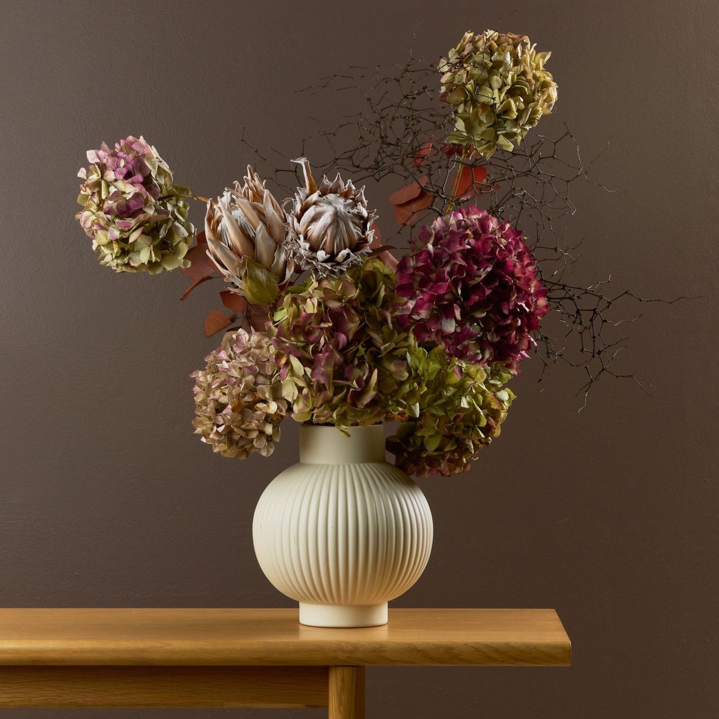 Vase côtelé Tessa - Os