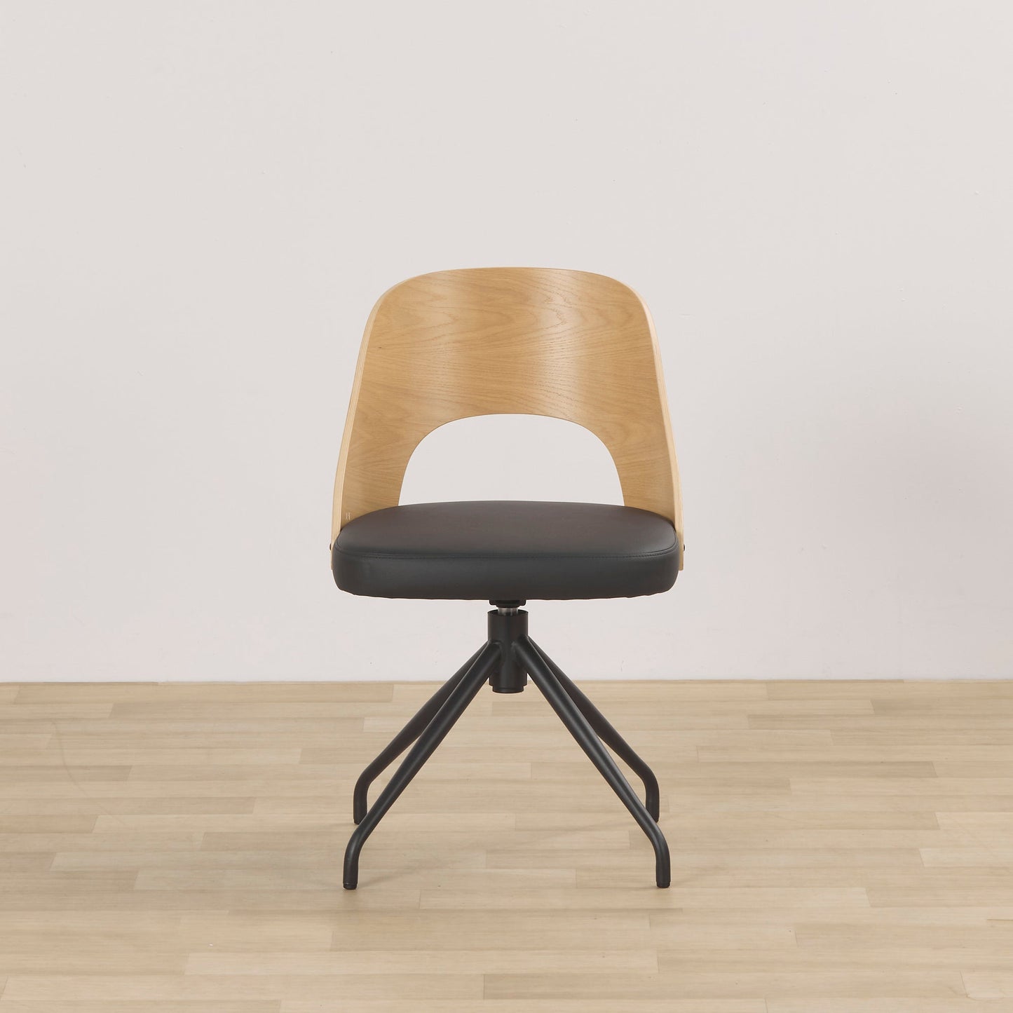 Fauteuil pivotant Adoni - Chêne/Noir