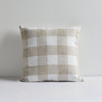Coussin Inez - Naturel/Blanc - 50x50