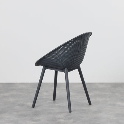 Chaise de salle à manger Skye - Noir et gris