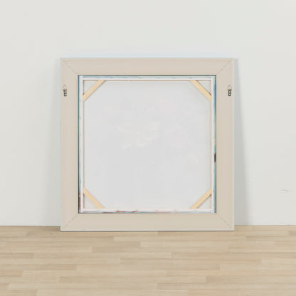 Fleurs sur fond bleu