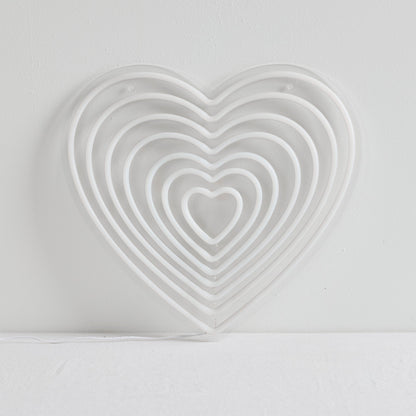 Lumière néon - Cœurs multiples