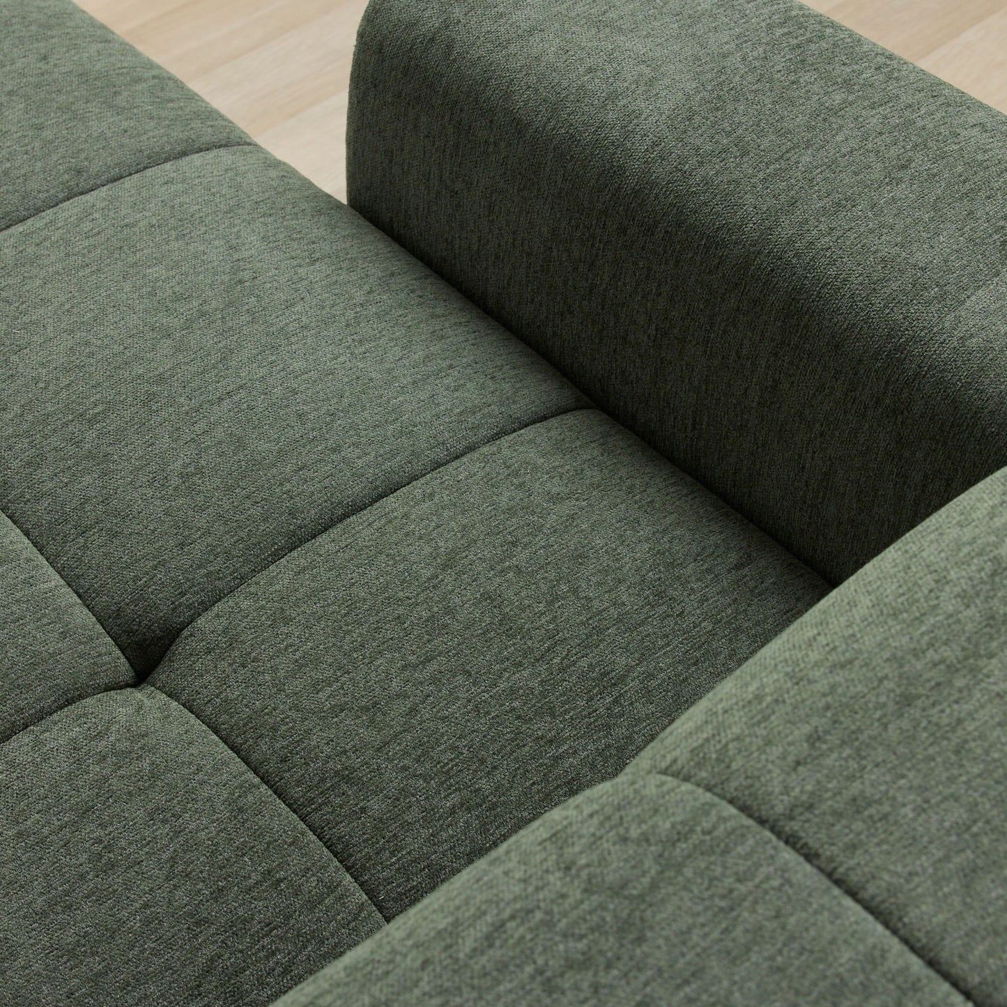 Chaise longue 3 places Coban - Verte