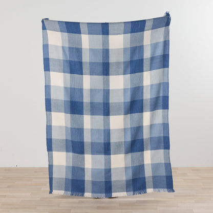 Mack Check Throw - Bleu/Blanc