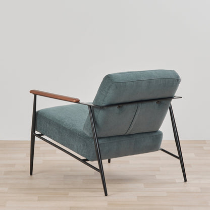 Fauteuil en marbre - Bleu acier