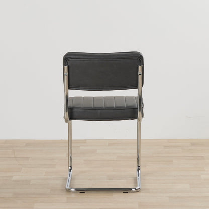 Chaise de salle à manger Barnaby - Gris anthracite PU