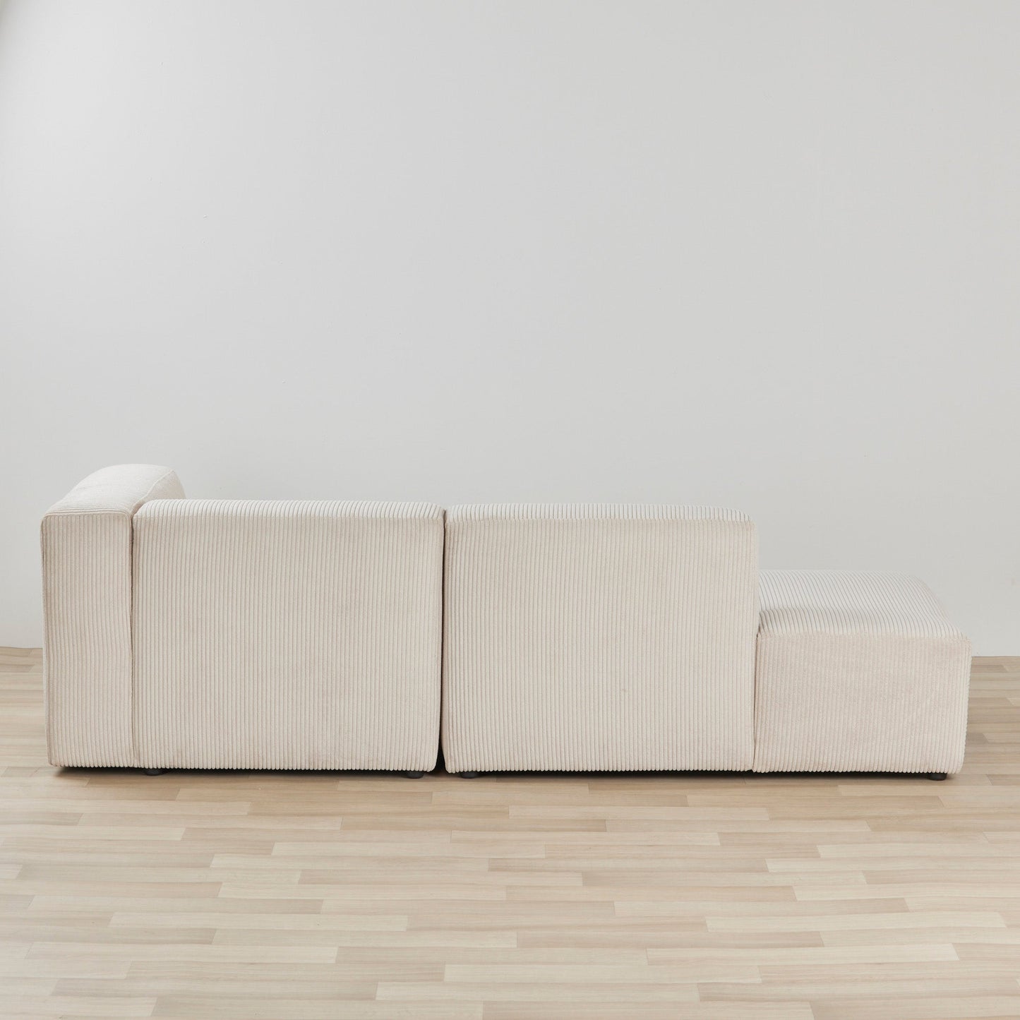 Méridienne Finnian 2 places à droite - Blanc cassé