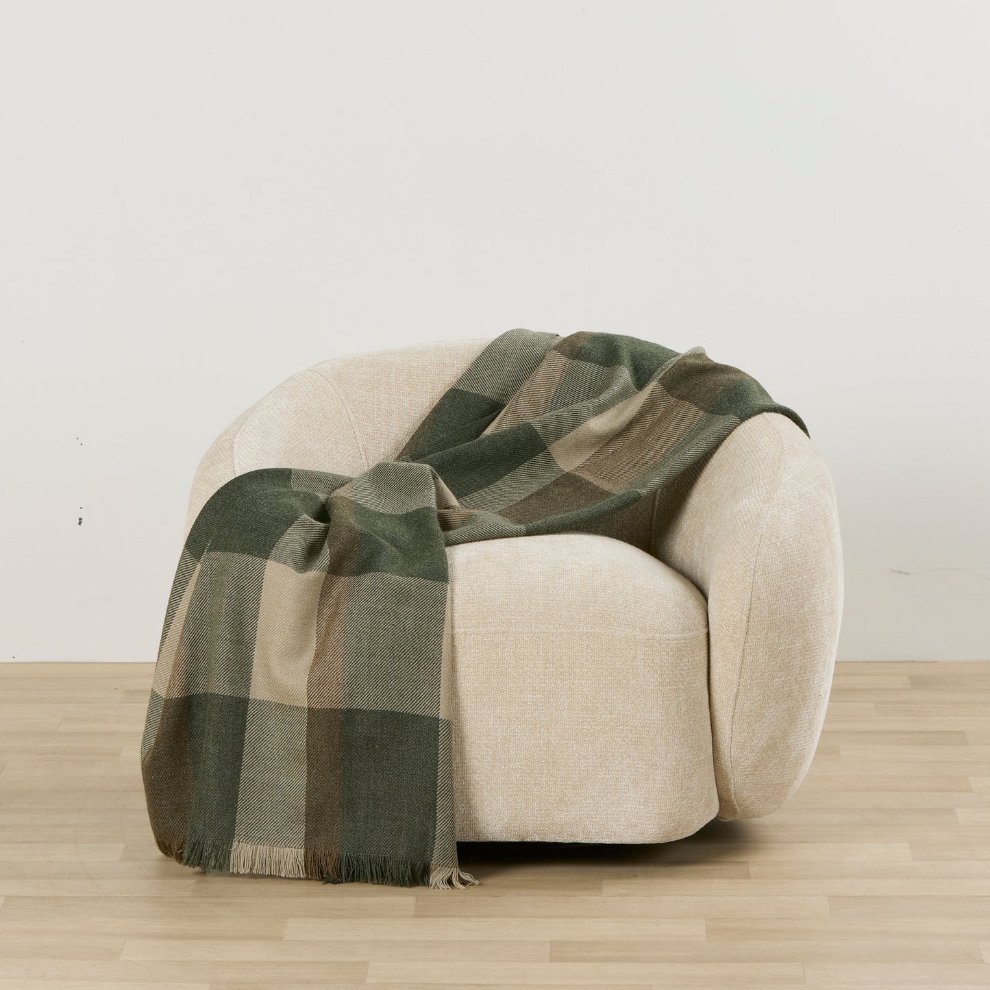 Mack Check Throw - Vert/Marron