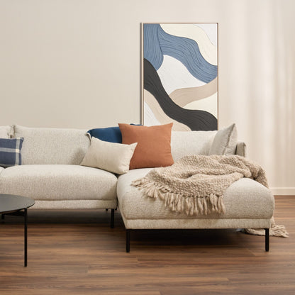 Méridienne Lugo 3 places côté droit - Naturel