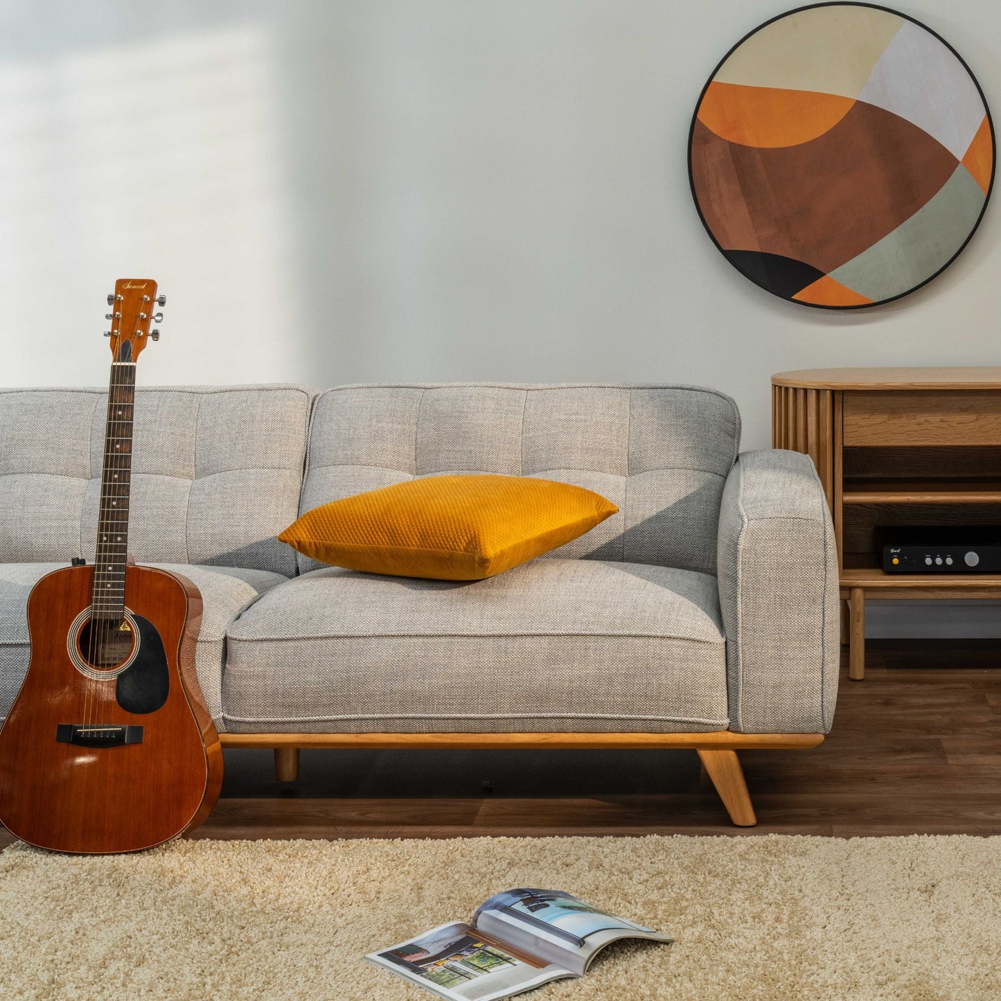 Canapé 3 places Lloyd - Gris orage