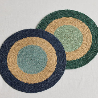 Set de Table Petra - Marine/Bleu Gris