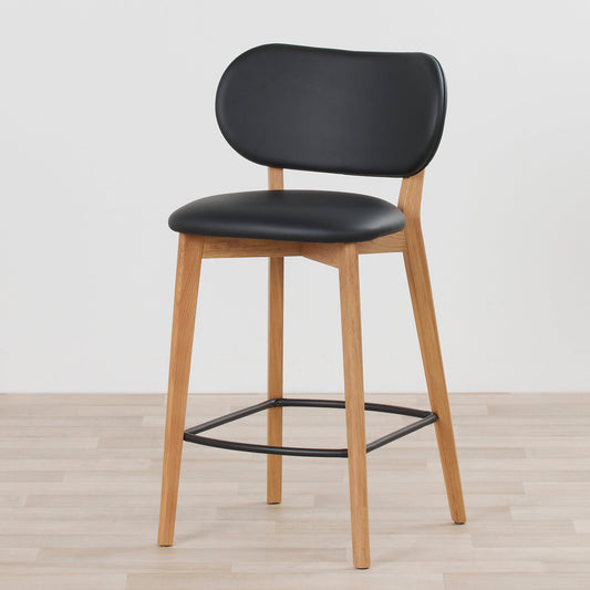 Tabouret de bar Briar - Chêne/Noir