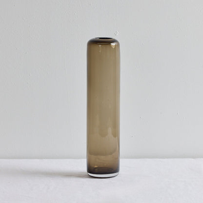 Vase colonne en verre - Haut - Café