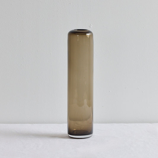 Vase colonne en verre - Haut - Café