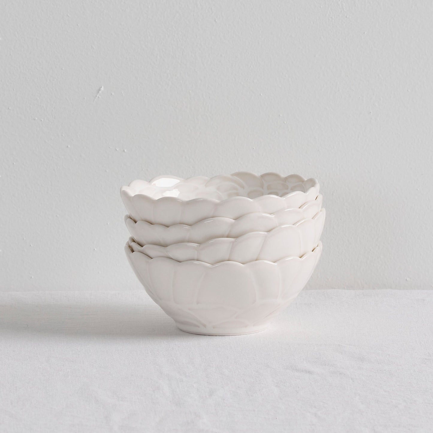 Ensemble de 4 bols Zinnia - Blanc