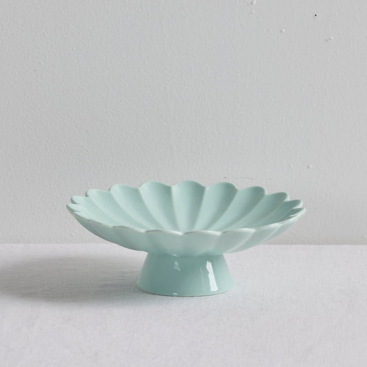 Plat sur pied Aster - Œuf de canard