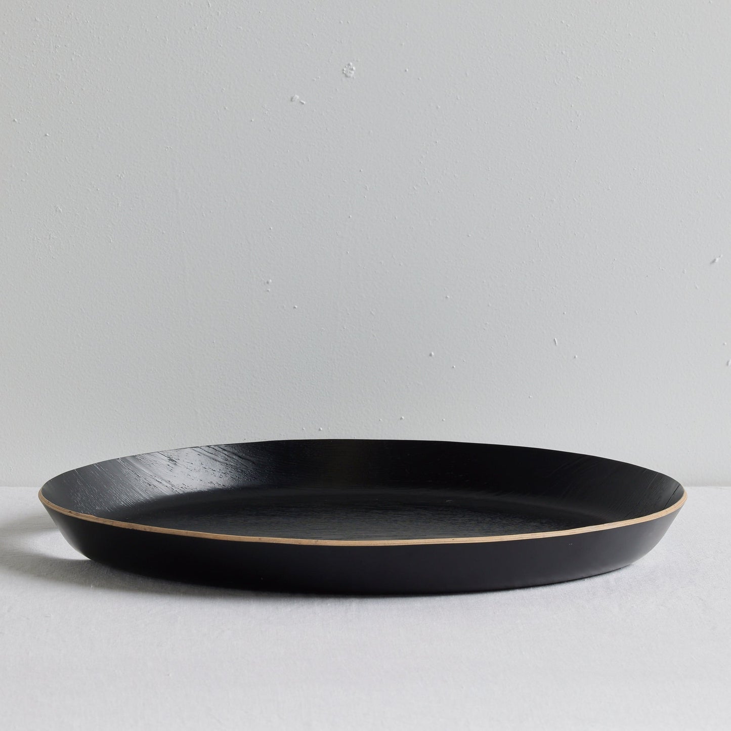 Plateau ovale profond - Saule/Noir