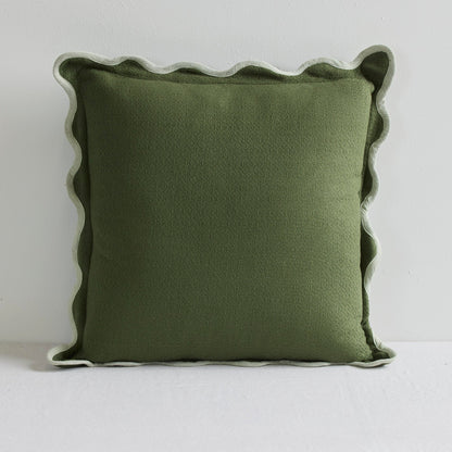 Coussin perle - Vert moyen/Menthe - 50x50cm