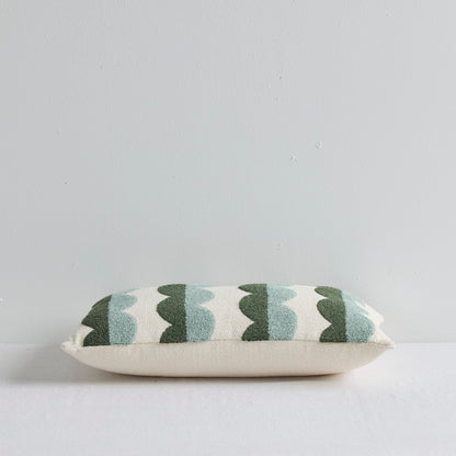 Coussin Effie - Vert moyen/Menthe - 30 x 50 cm