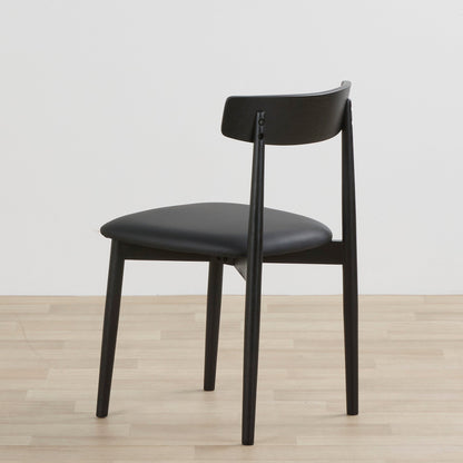 Chaise de salle à manger Henry - Noir/PU