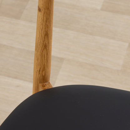 Chaise de salle à manger Henry - Chêne/PU